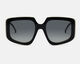 mó ANAY SUN, black/beige, grande