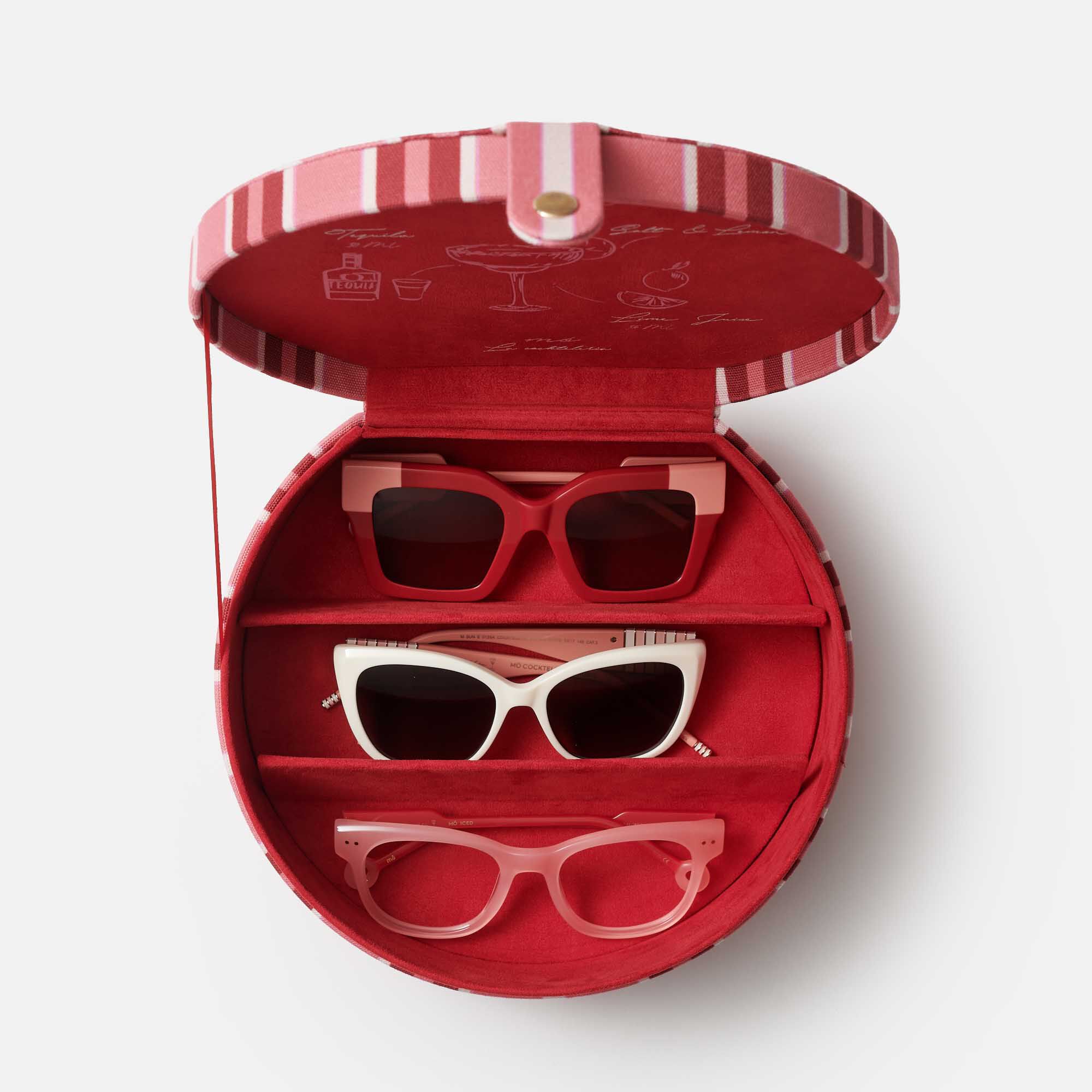 TRAVEL CASE COCKTELERIA coral / vermelho