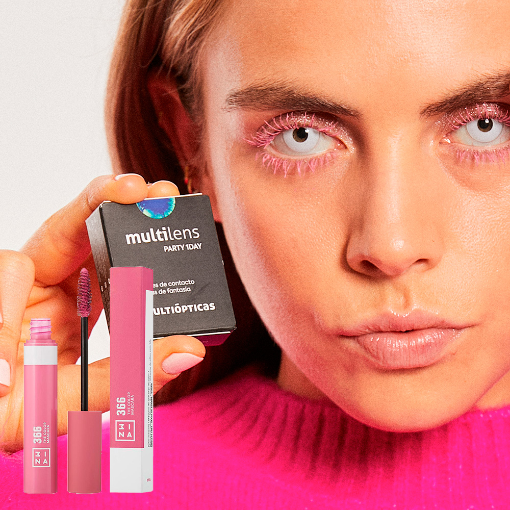 pack multilens party white eyes x the color mascara rosa, imagem grande número 0