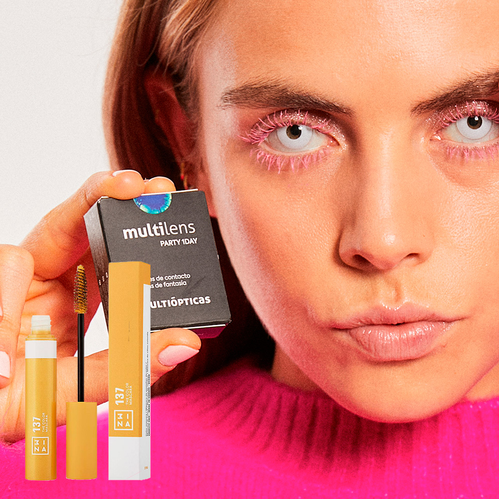 pack multilens party white eyes x the color mascara amarillo, imagem grande número 0