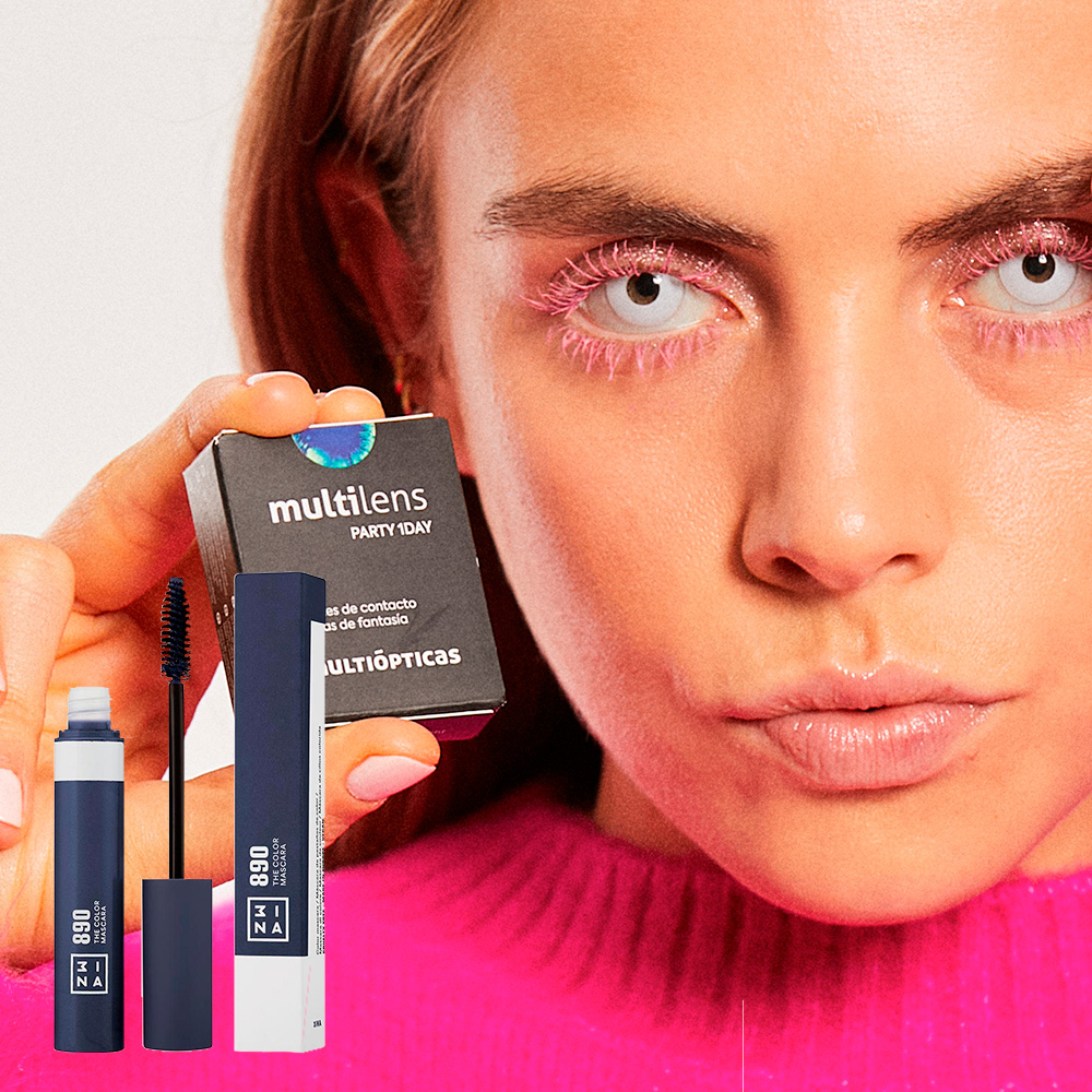 pack multilens party white eyes x the color mascara azul marino, imagem grande número 0