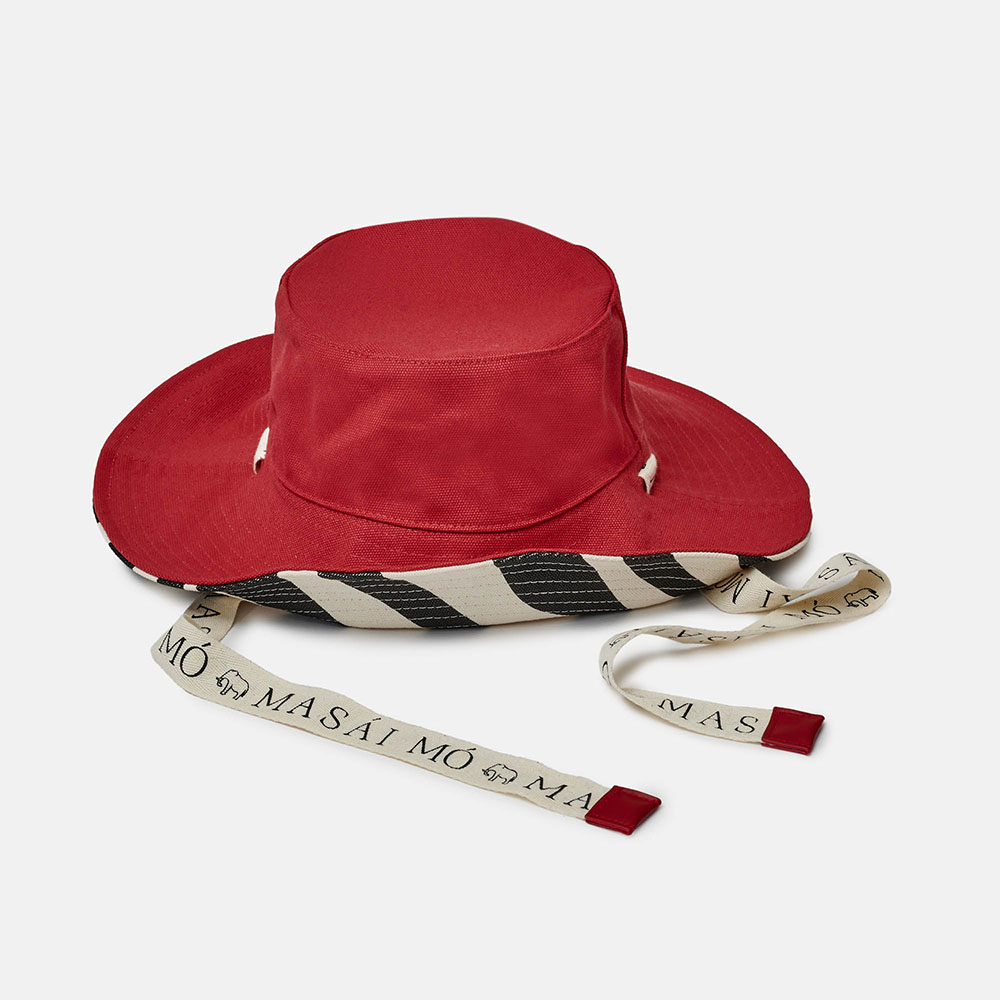 GORRO REVERSÍVEL MASAI VERMELHO/ZEBRA, , imagem grande número 1