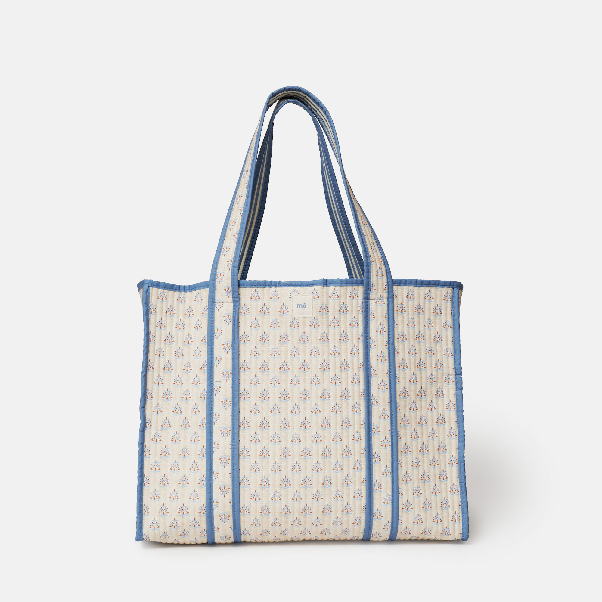 BOLSO ACOLCHADO TAJ PRINT BEIGE, imagem grande número 0