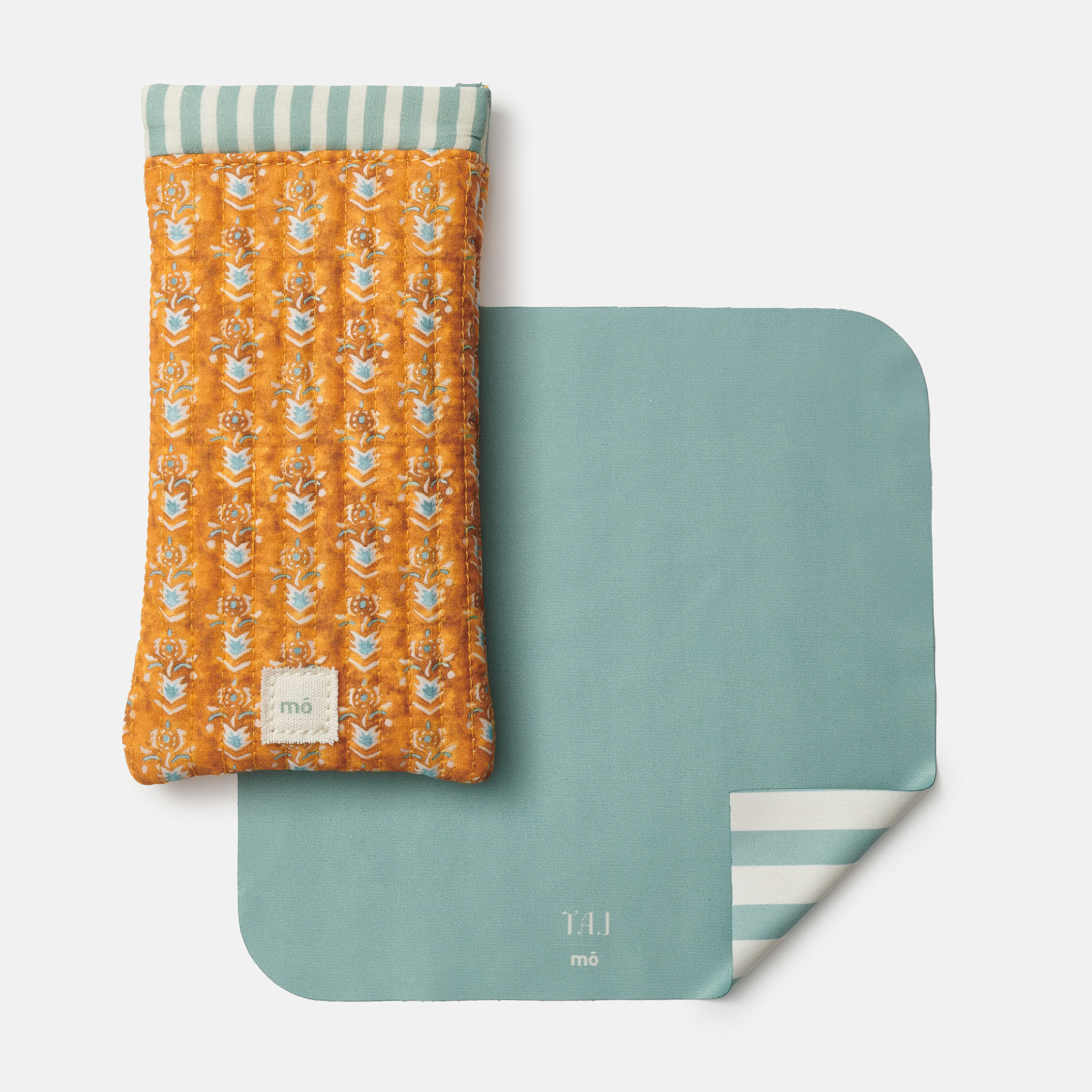 POUCH ACOLCHADO TAJ PRINT NARANJA, , imagem grande número 0
