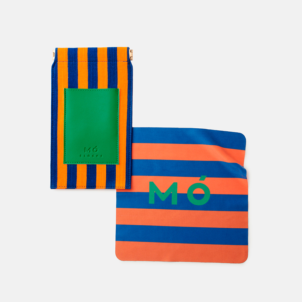 ESTUCHE BLOCKS AZUL/NARANJA, imagem grande número 0