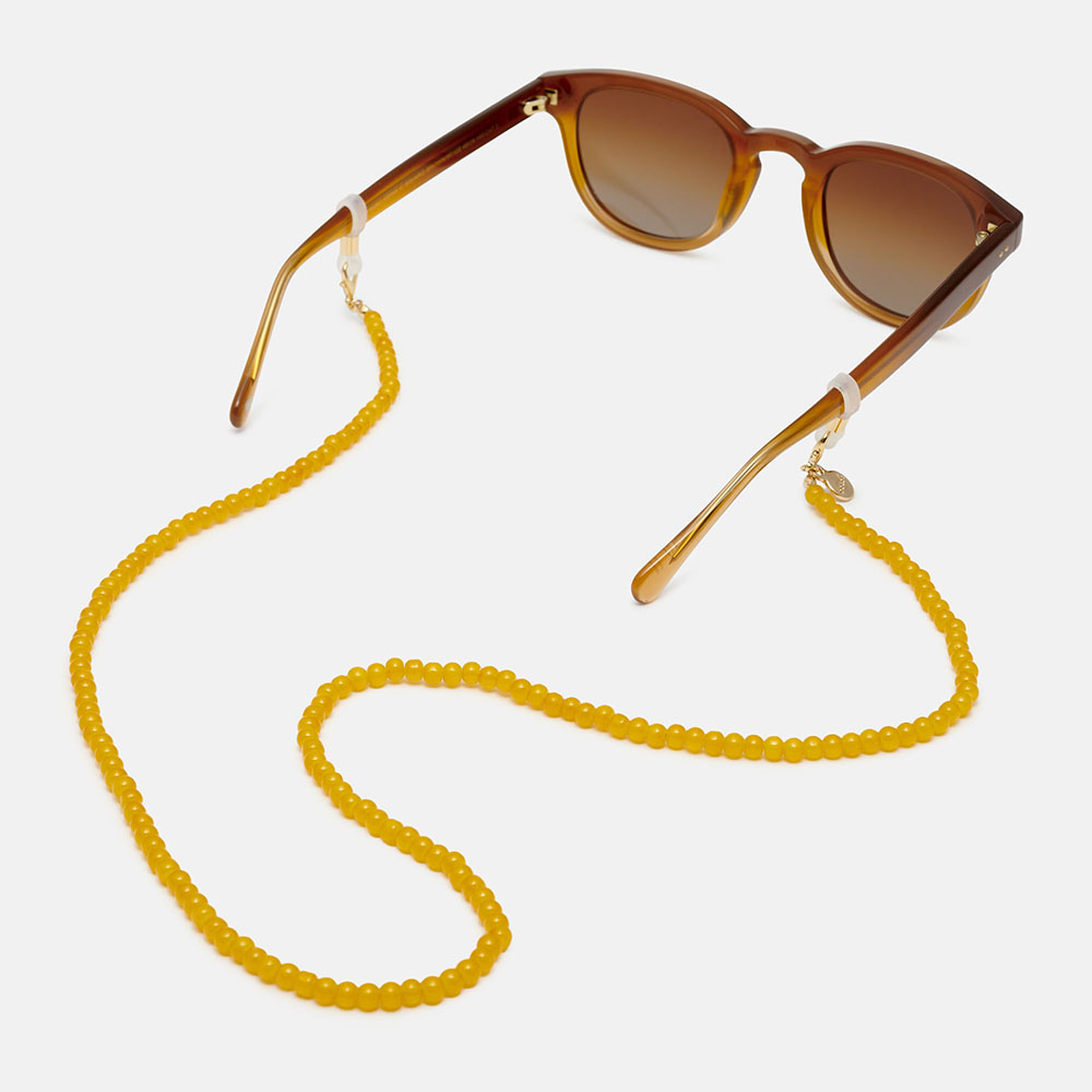 CORDÃO DE CONTAS AMARELO SOLESEA, , imagem grande número 0