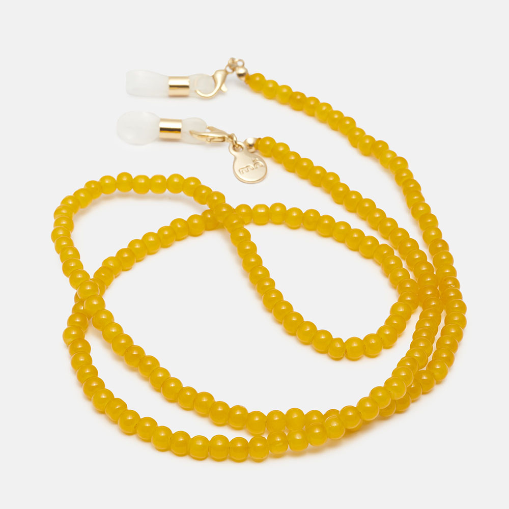 CORDÃO DE CONTAS AMARELO SOLESEA, , imagem grande número 2