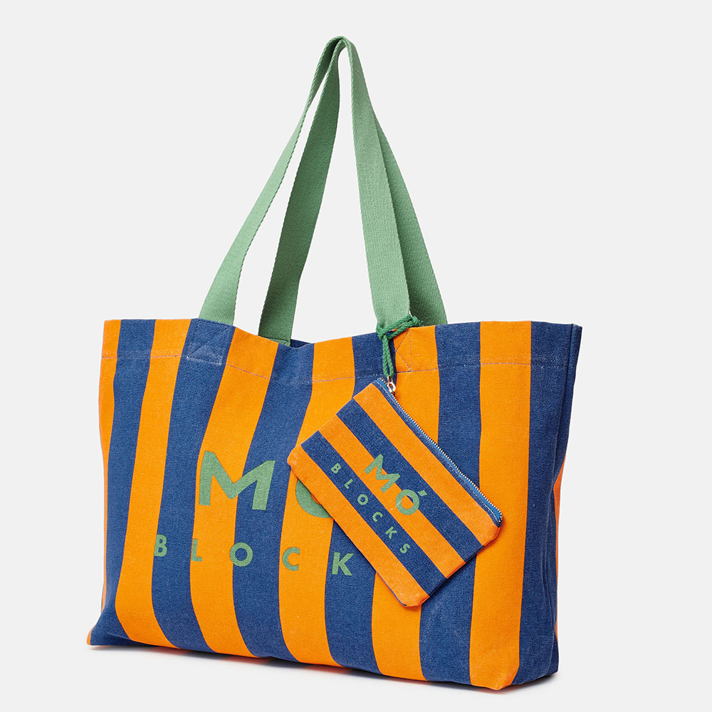 BOLSA BLOCKS AZUL/LARANJA, , imagem grande número 1