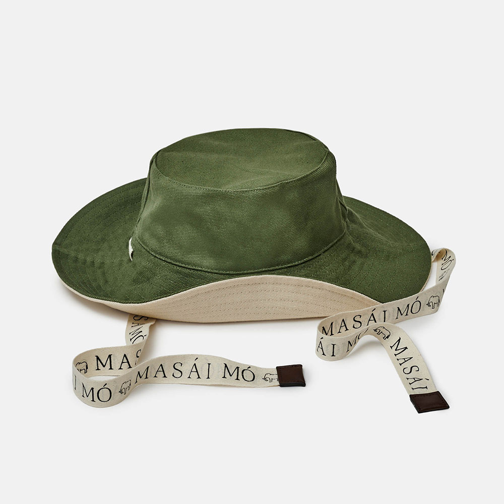 GORRO REVERSÍVEL MASAI BEIGE/VERDE, , imagem grande número 1