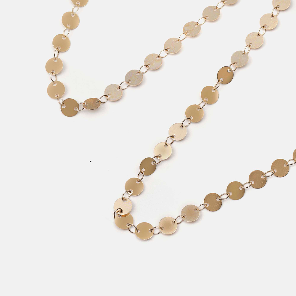 CORDÃO DE METAL COIN GOLD, imagem grande número 1