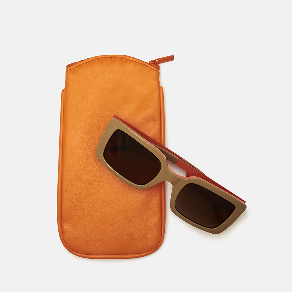 POUCH FLOW BEIGE Y NARANJA, , imagem grande número 1