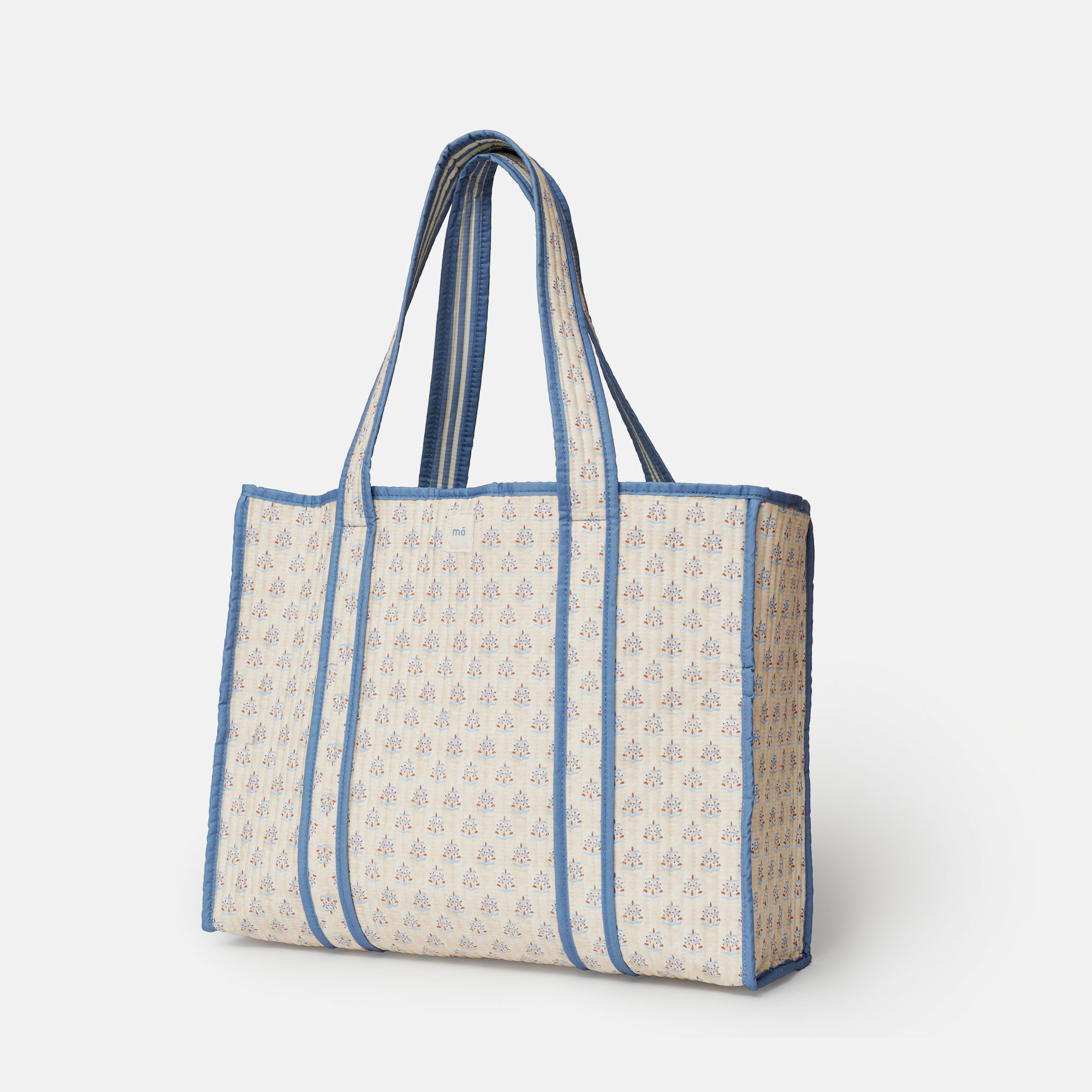 BOLSO ACOLCHADO TAJ PRINT BEIGE, imagem grande número 1