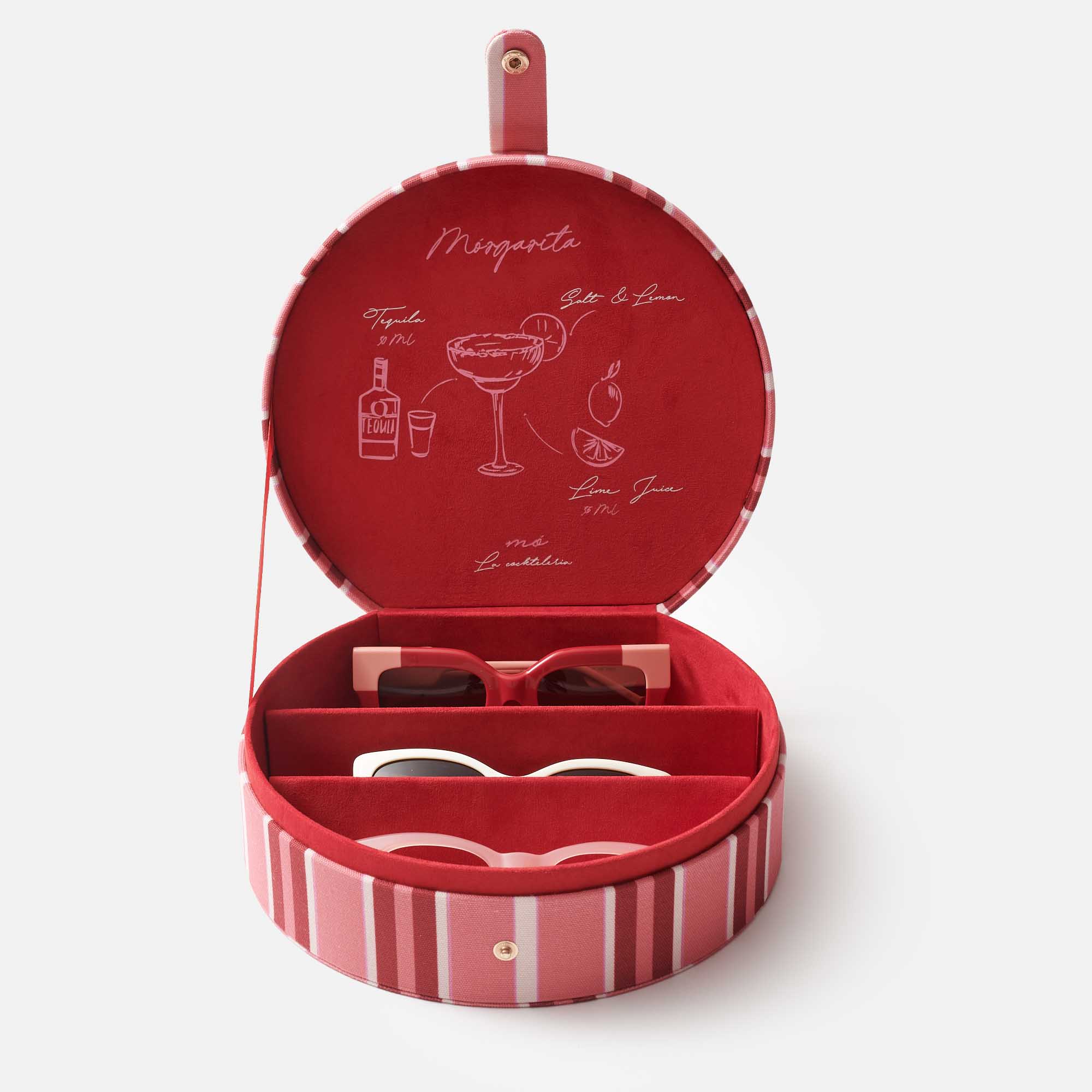 TRAVEL CASE COCKTELERIA CORAL / ROJO, imagem grande número 1