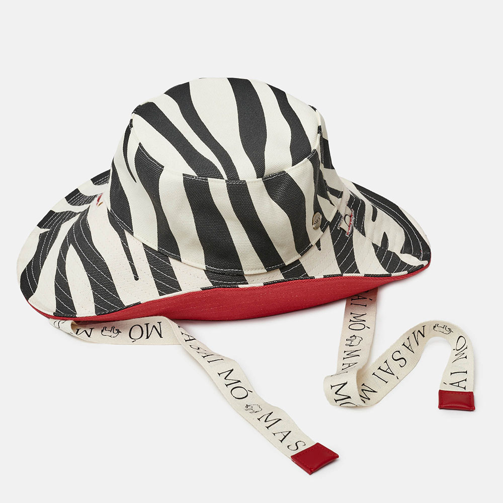 GORRO REVERSÍVEL MASAI VERMELHO/ZEBRA, , imagem grande número 0