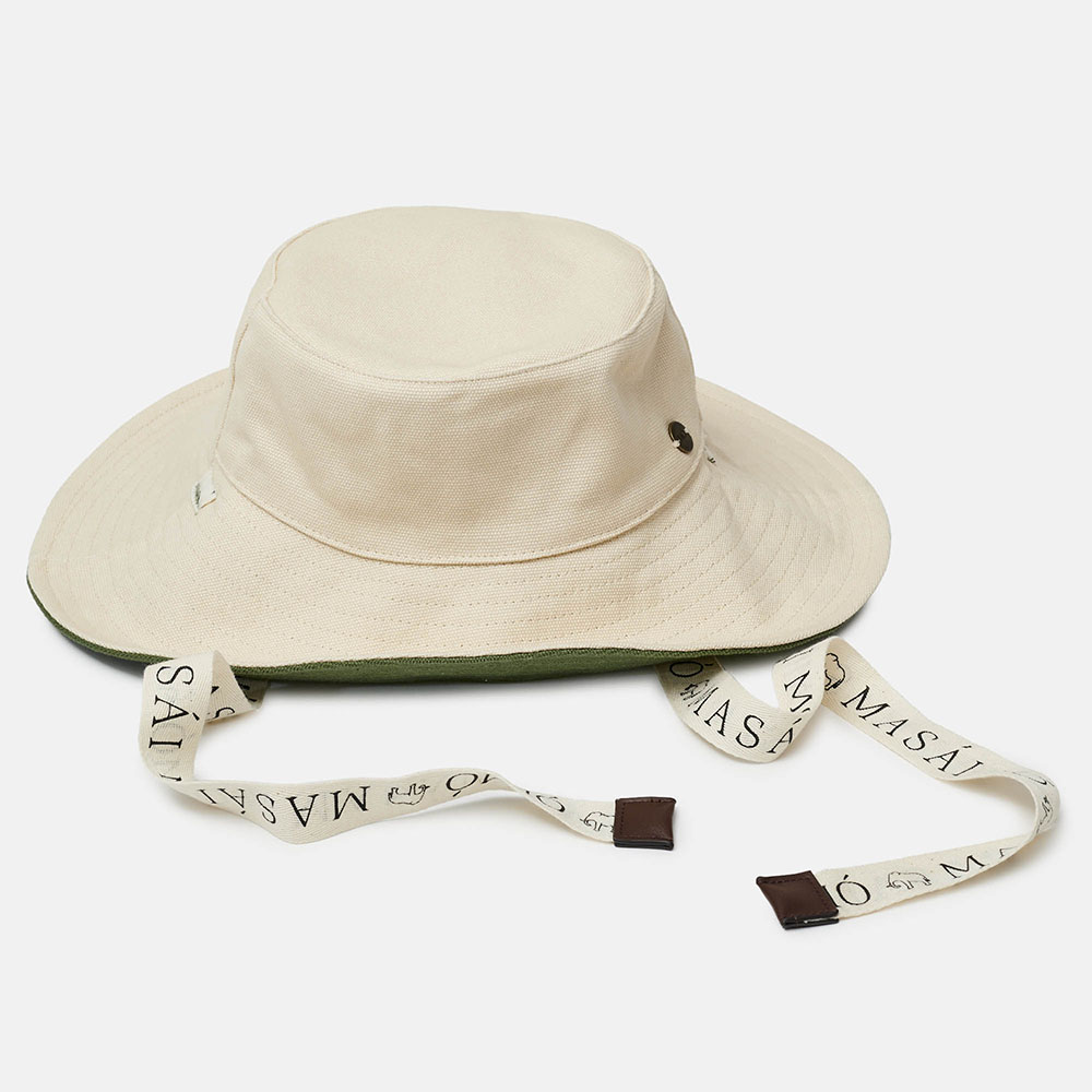 GORRO REVERSIBLE MASAI BEIGE/VERDE, , imagem grande número 0