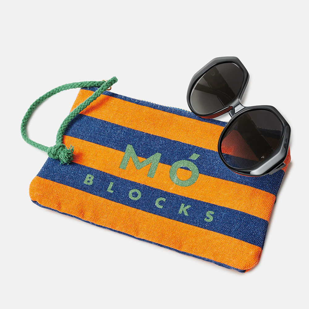 BOLSA BLOCKS AZUL/LARANJA, , imagem grande número 2