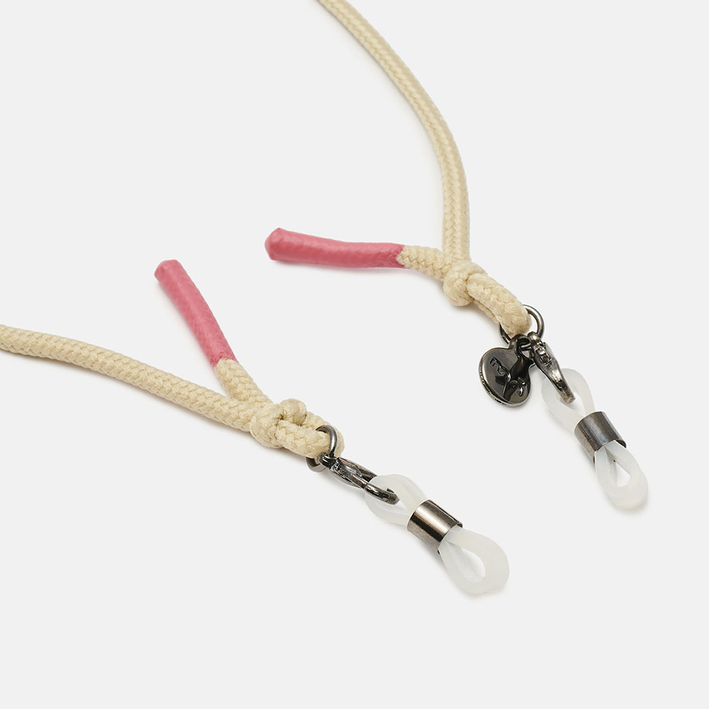 CORDÃO FLOW BEIGE E ROSA, imagem grande número 2